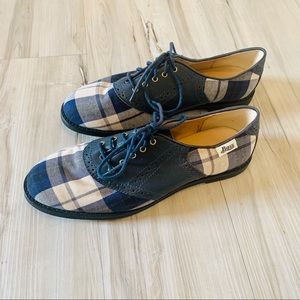 Bass Blue Plaid shoes